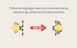How can I best communicate social distancing rules in the workplace 1