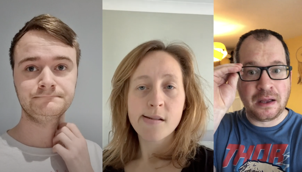 Comedic skit for social media
